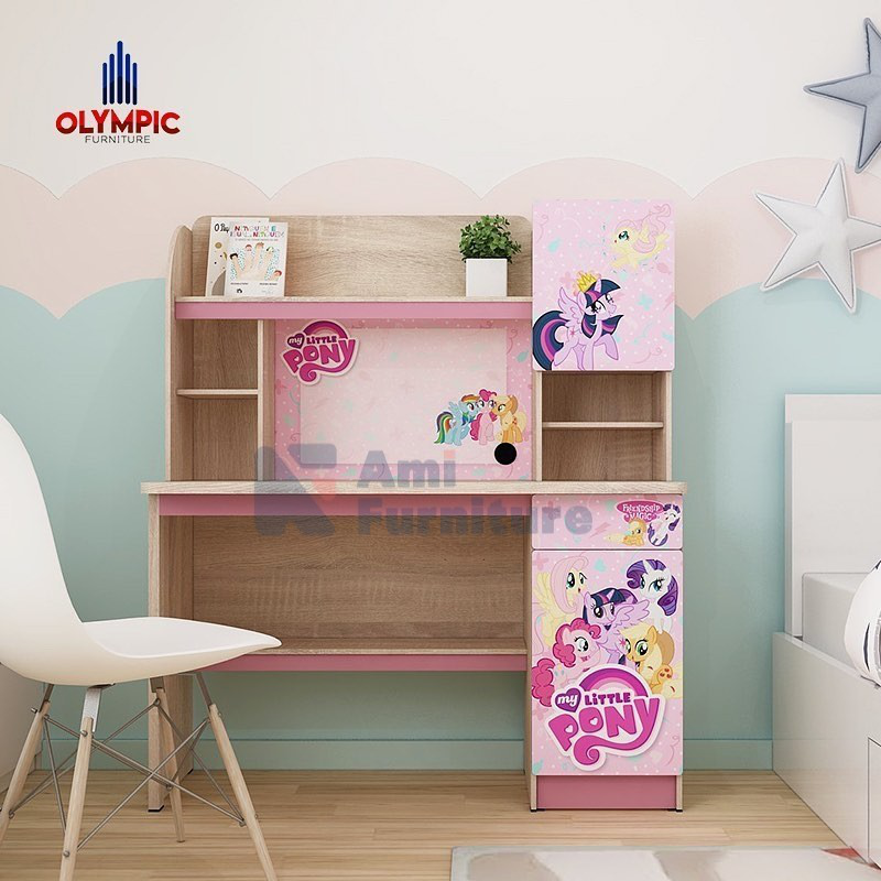 Meja belajar anak karkter seri SDB LITTLE PONY merk Olympic
